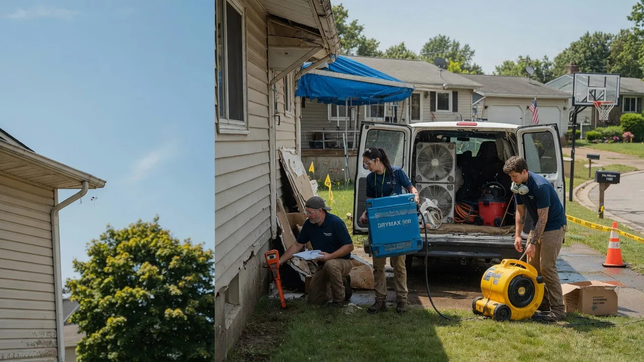 Ceiling Leak Cleanup in Rushville, OH near me